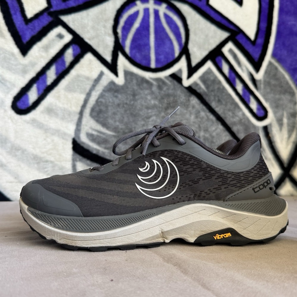 Size 10 - Men's Topo Athletic Ultraventure 4 Stone Grey Running Trail Sneakers